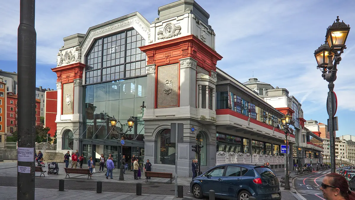 Mercado de la Ribera, en el Casco Viejo de Bilbao