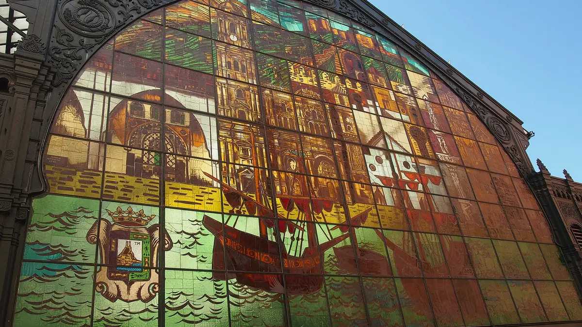 Vidriera del Mercado Central de Atarazanas, Málaga